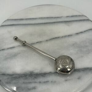 Antique silverplated Spring Action Tea Seeper Spoon Infuser Steeper